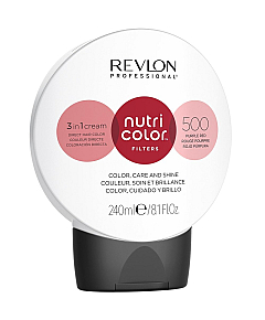 Revlon Professional Nutri Color Filters - Прямой краситель без аммиака, оттенок 500 Фиолетово-Красный, 240 мл